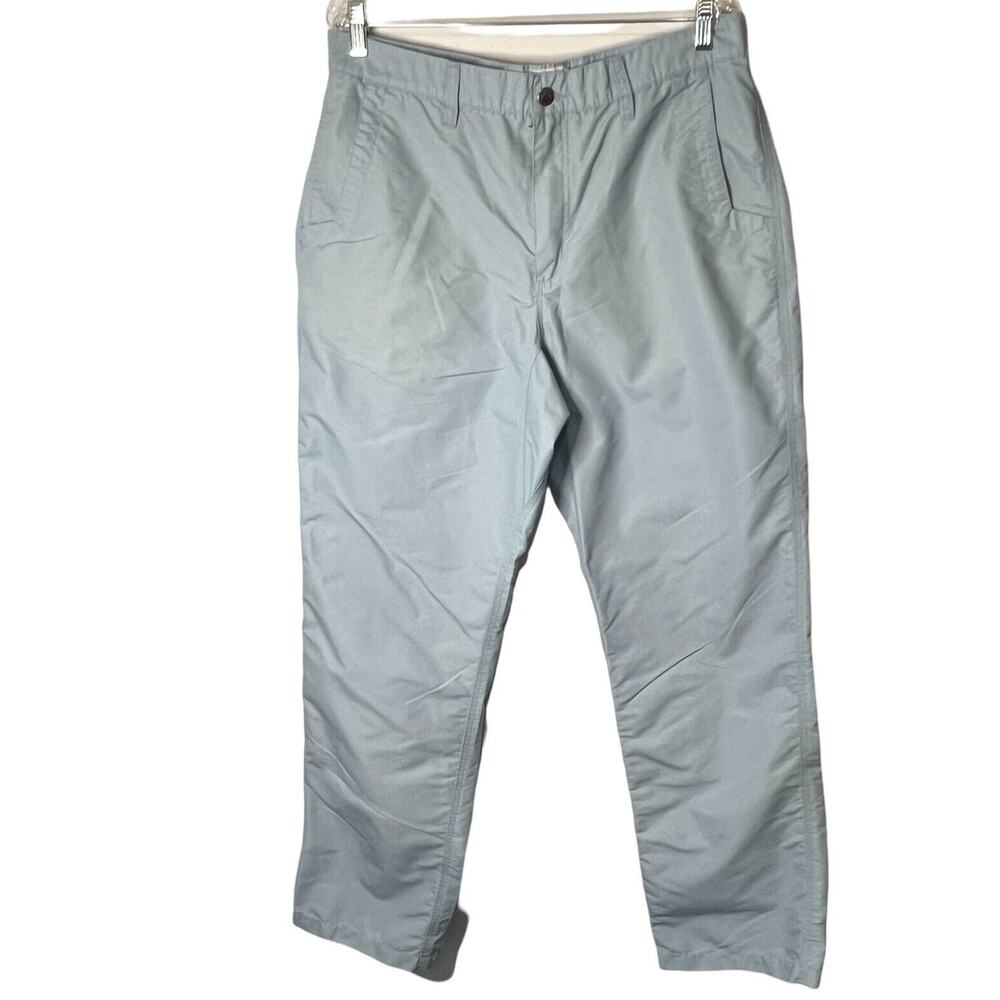 Mountain Khakis Mens Hiking Pants 36" Blue Action Gussett Straight Pockets 36x34
